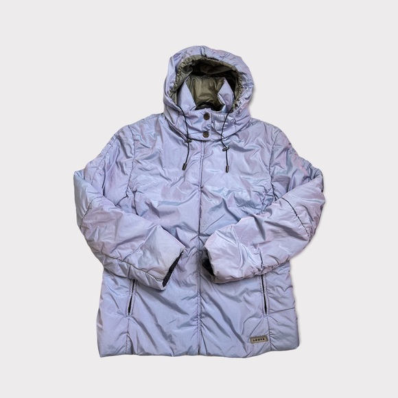 Luhta Jackets & Blazers - LUHTA iridescent full zip hooded ski coat women's size Large purple